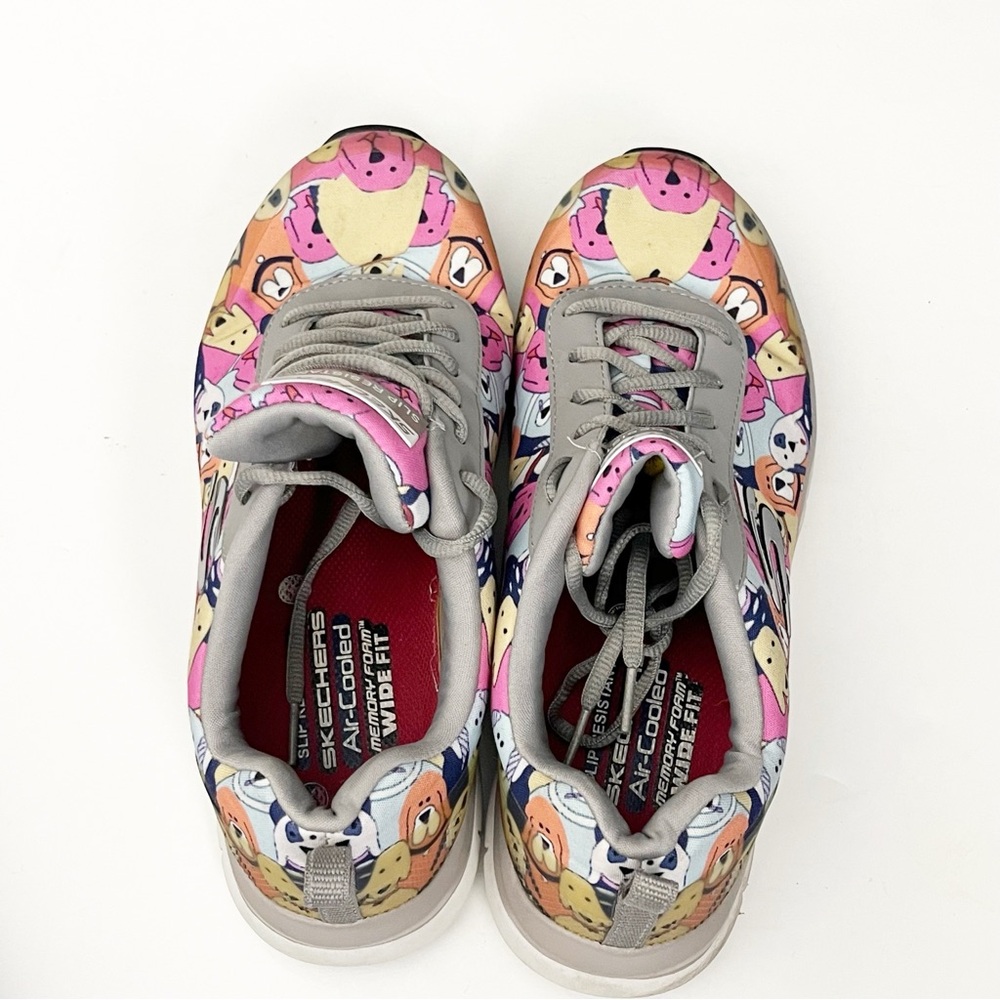 SKECHERS Waggey Work Comfort Flex HC Pro Slip Resistant Walking Sneakers Size 10 - Picture 5 of 11